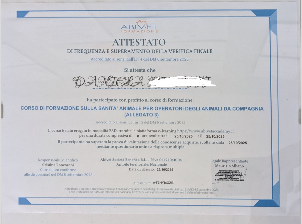Abivet Formazione – Sanità Animale per Operatori degli Animali da Compagnia